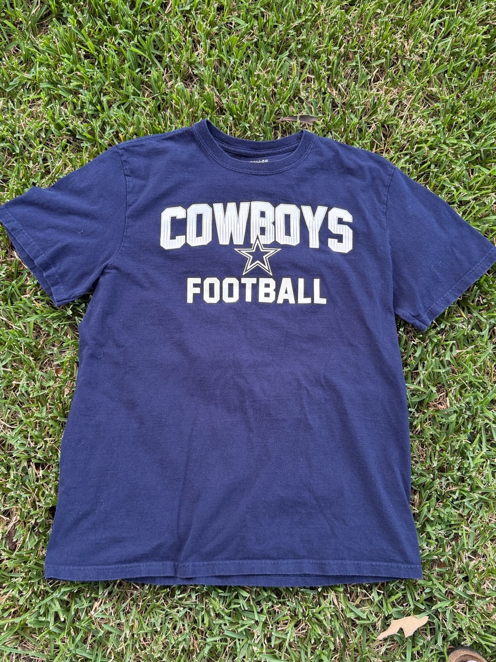 NFL Cowboys Navy & White Football Tee for Kids